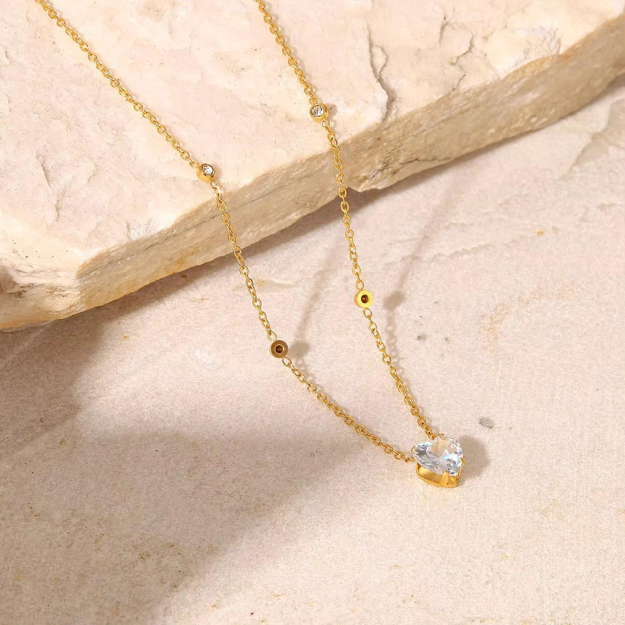 Heart Diamond Delight Necklace