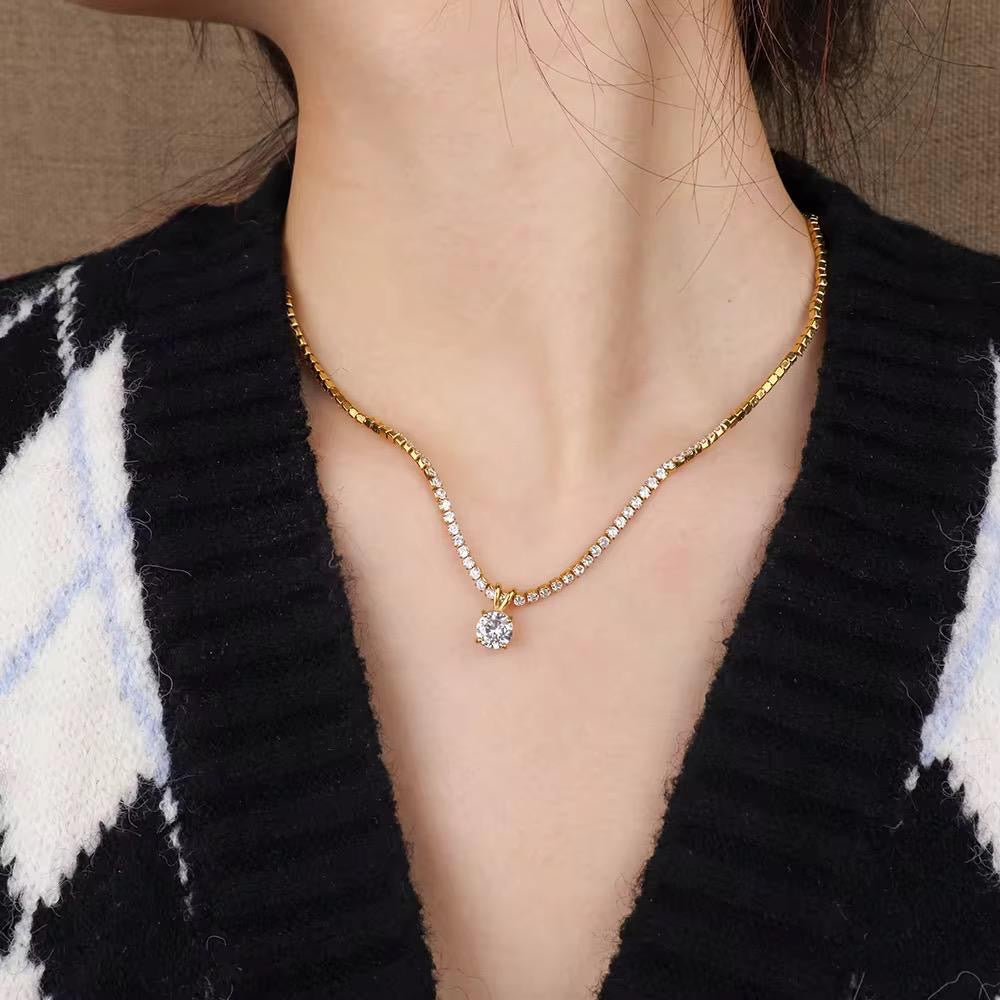 Marilyn Tennis Necklace -Two Ways