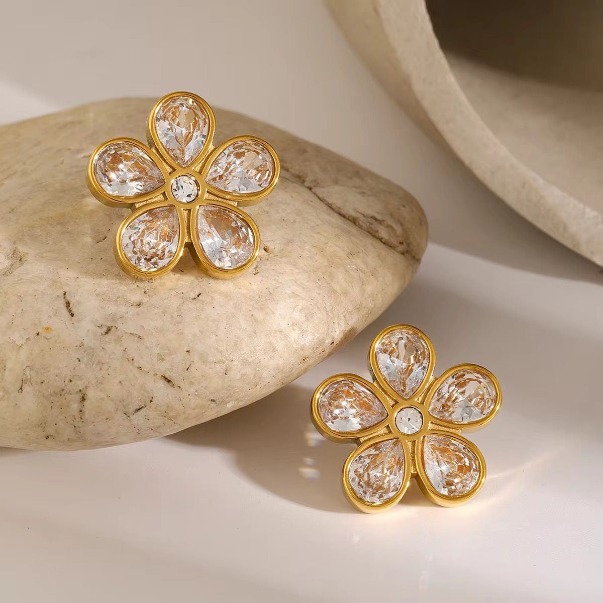 Crystal Flora Studs