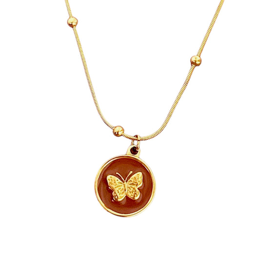 Flutter Bloom -Carnelian Red