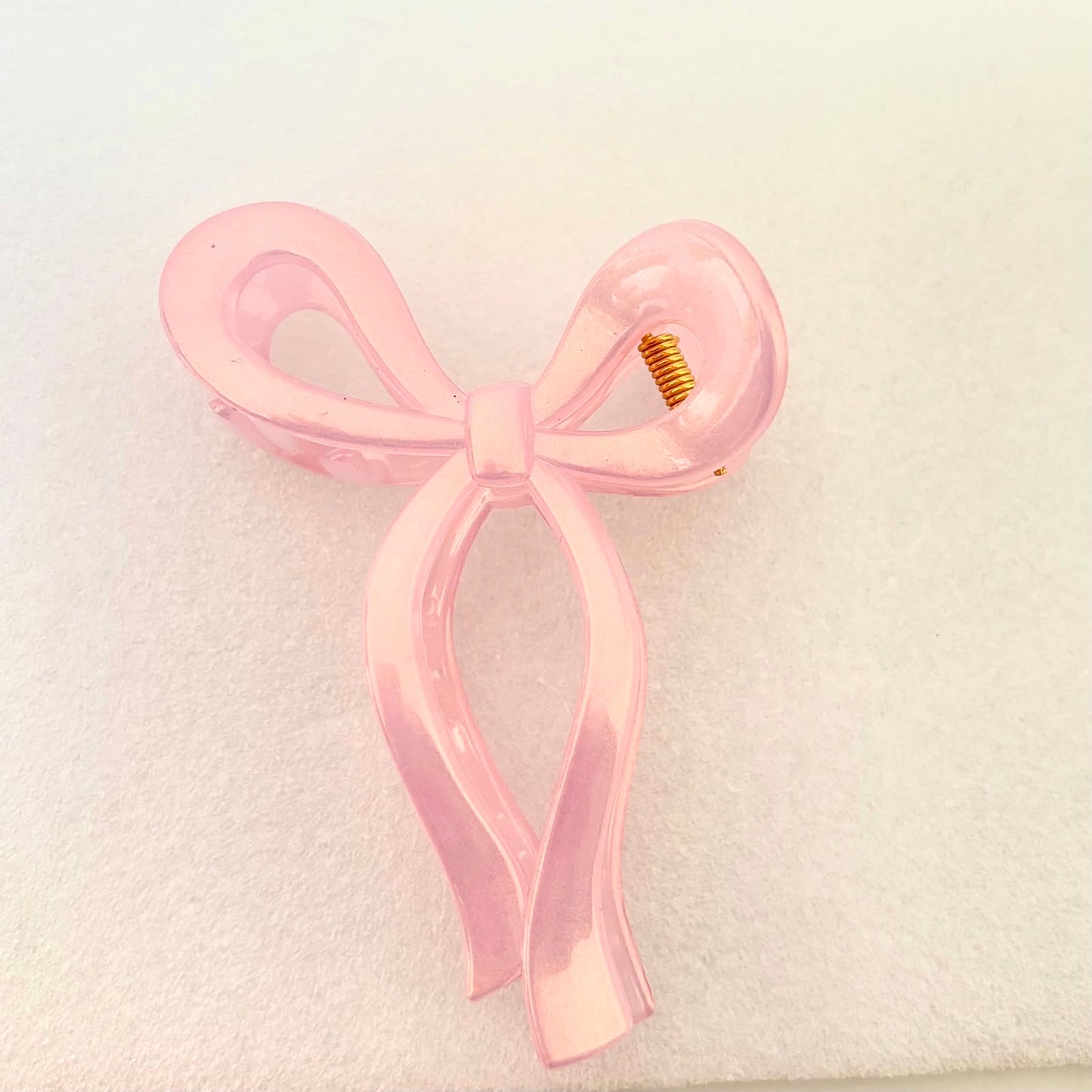 Chromic Bow Claw Clip -Pink