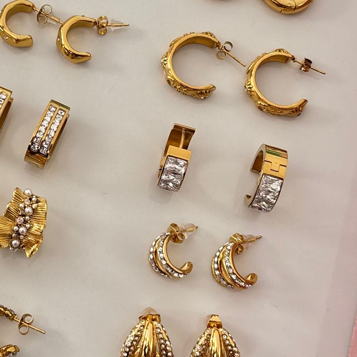 Glitz Diamond Hoops