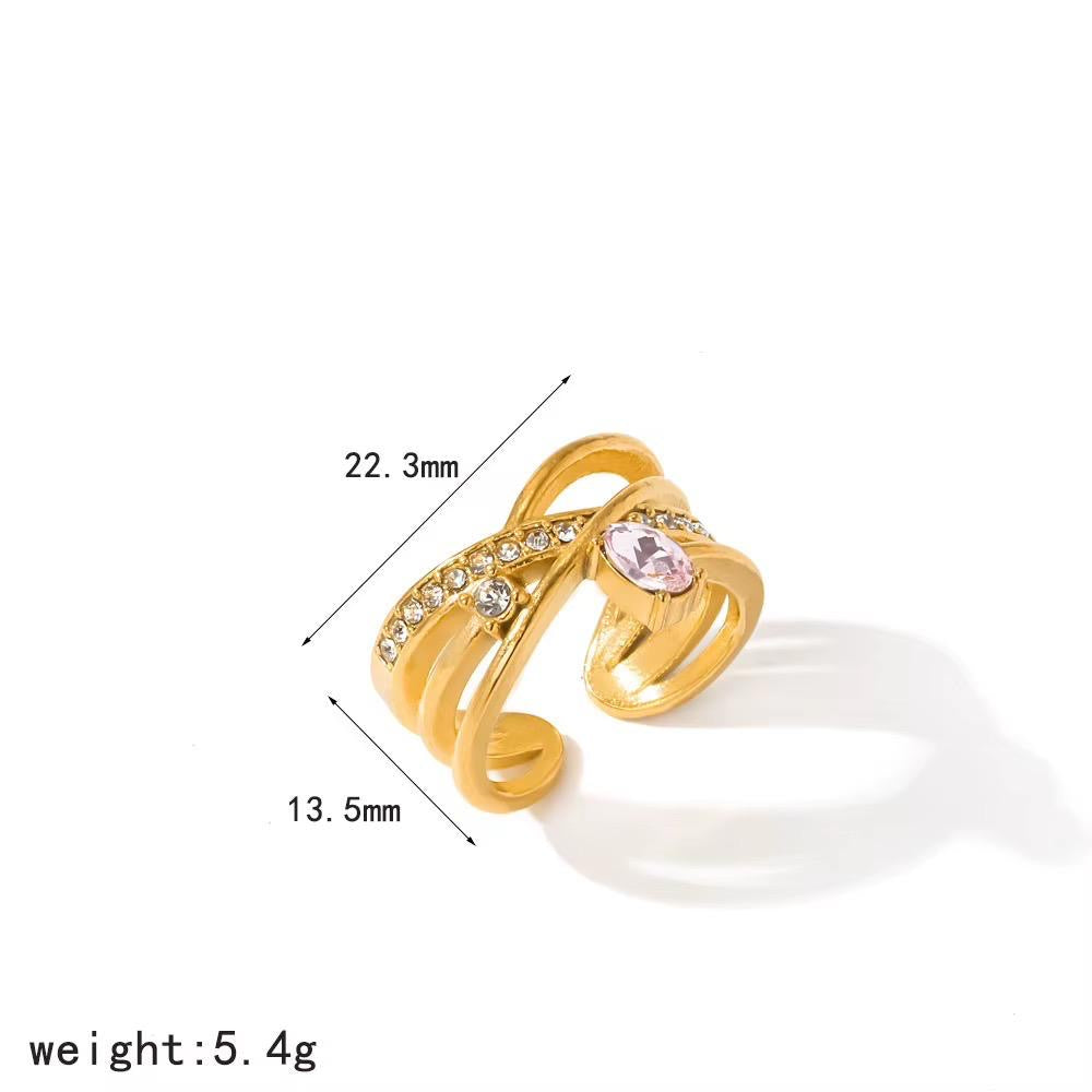 Pink Swirl Ring