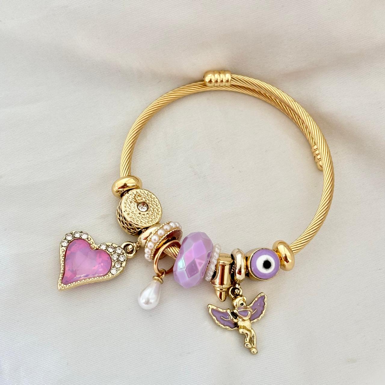Lilac Dreams Charms Bracelet