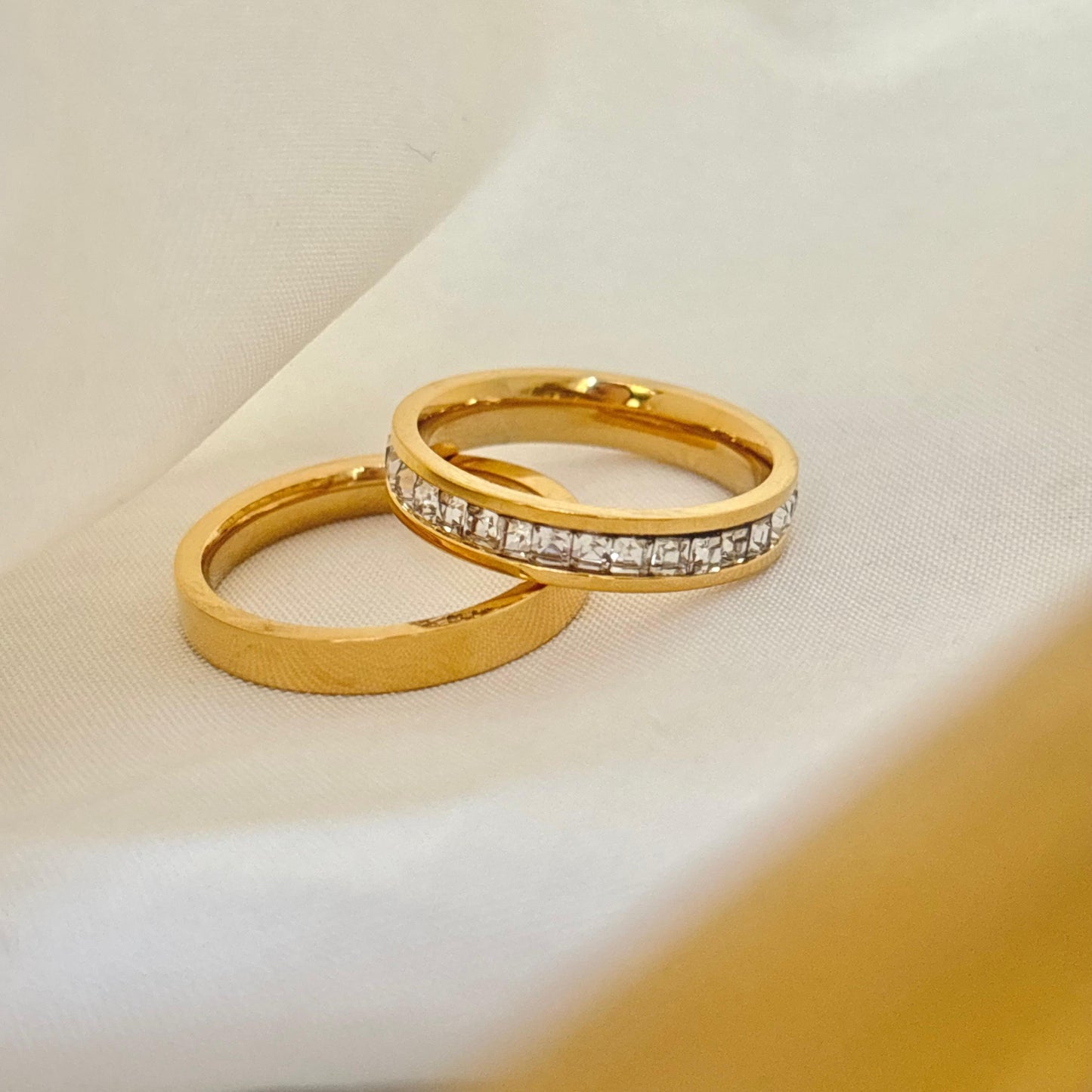 The Glitz Band Ring Set -Set Of Two