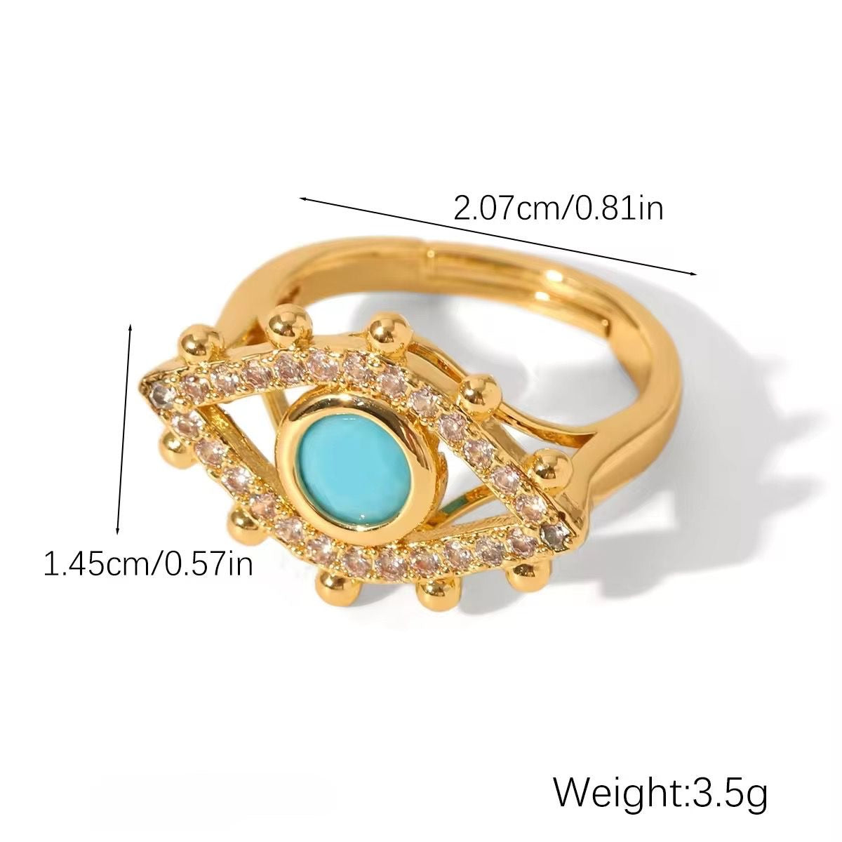 Turquoise Eye Ring