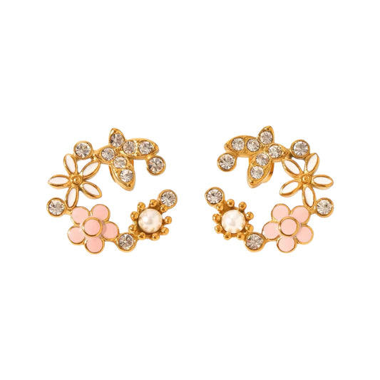 Floral Bloom Gardenia Studs