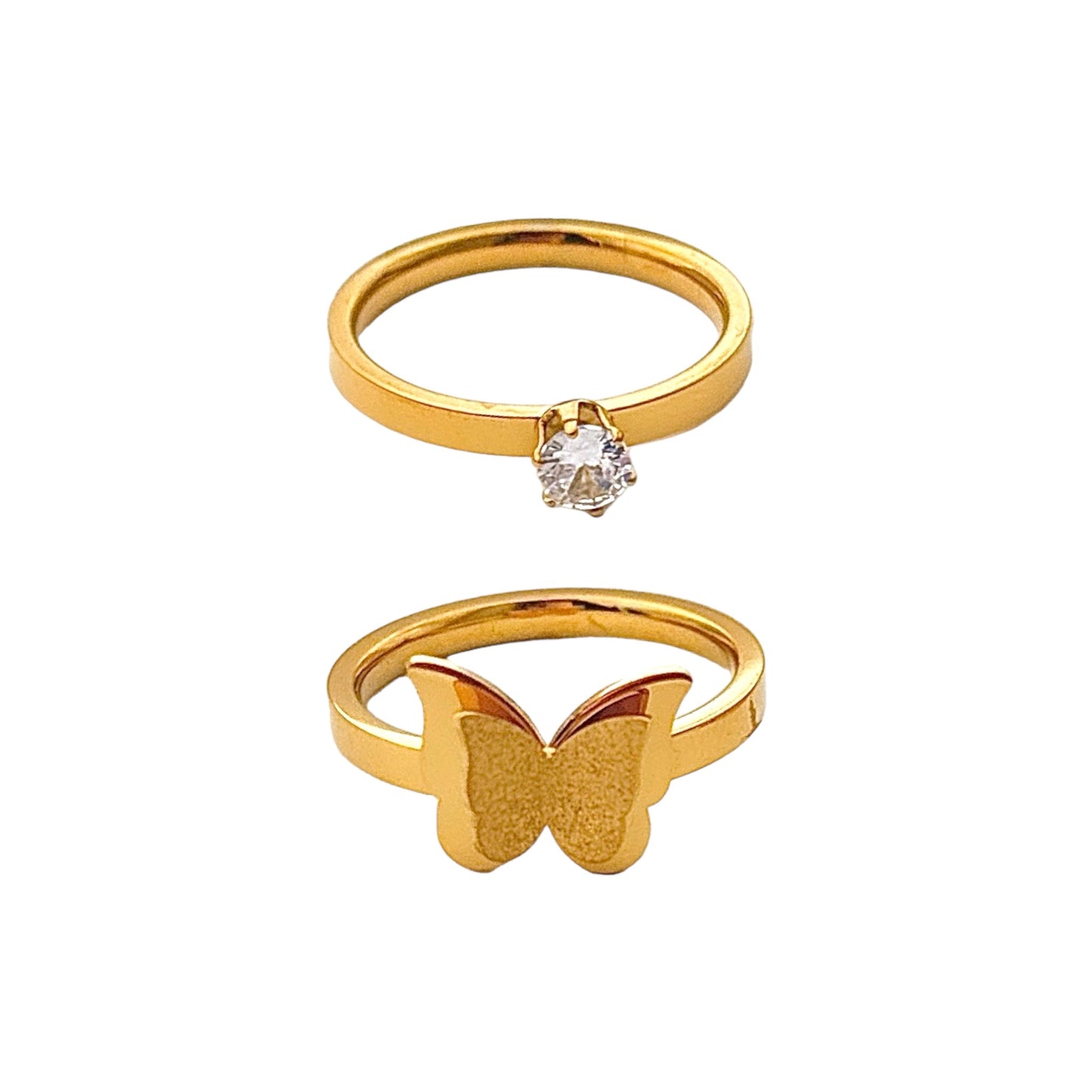 Frosted Flutter Ringset -18K