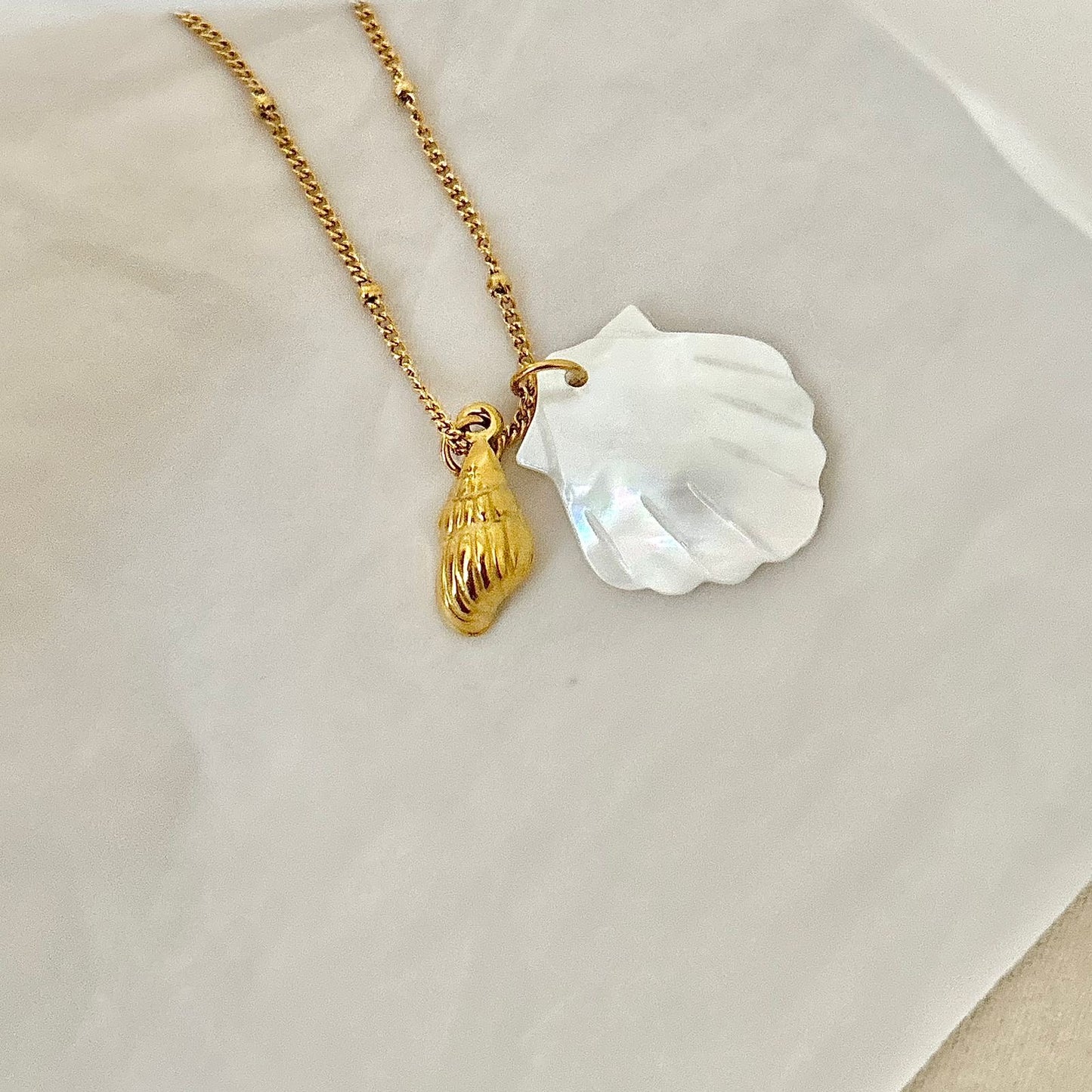 Ocean Whisper Charm Necklace