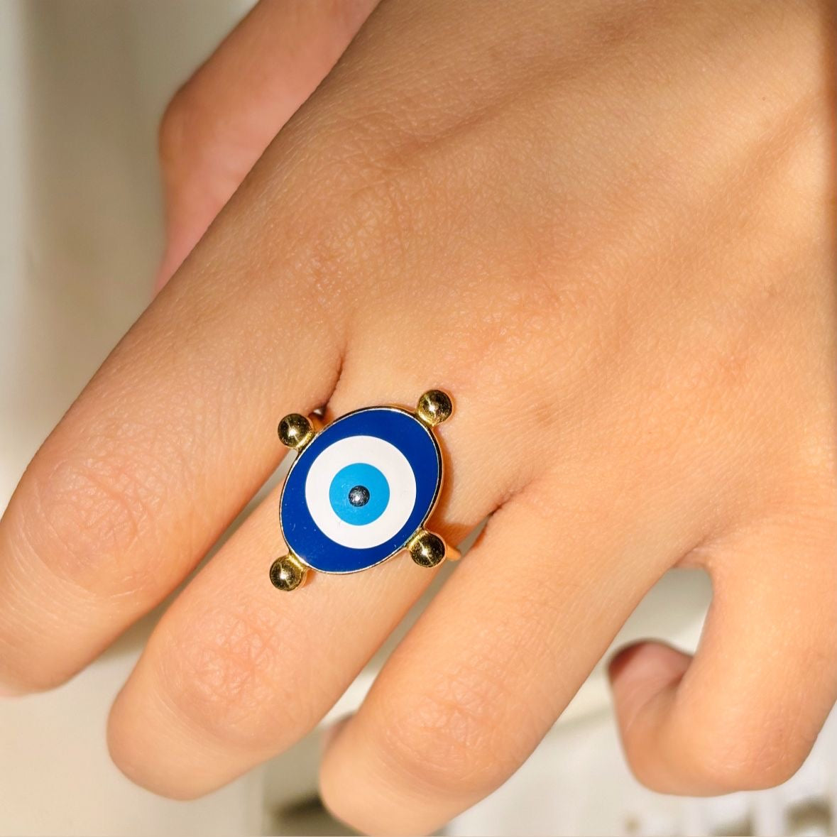 Evil Eye Signet Ring
