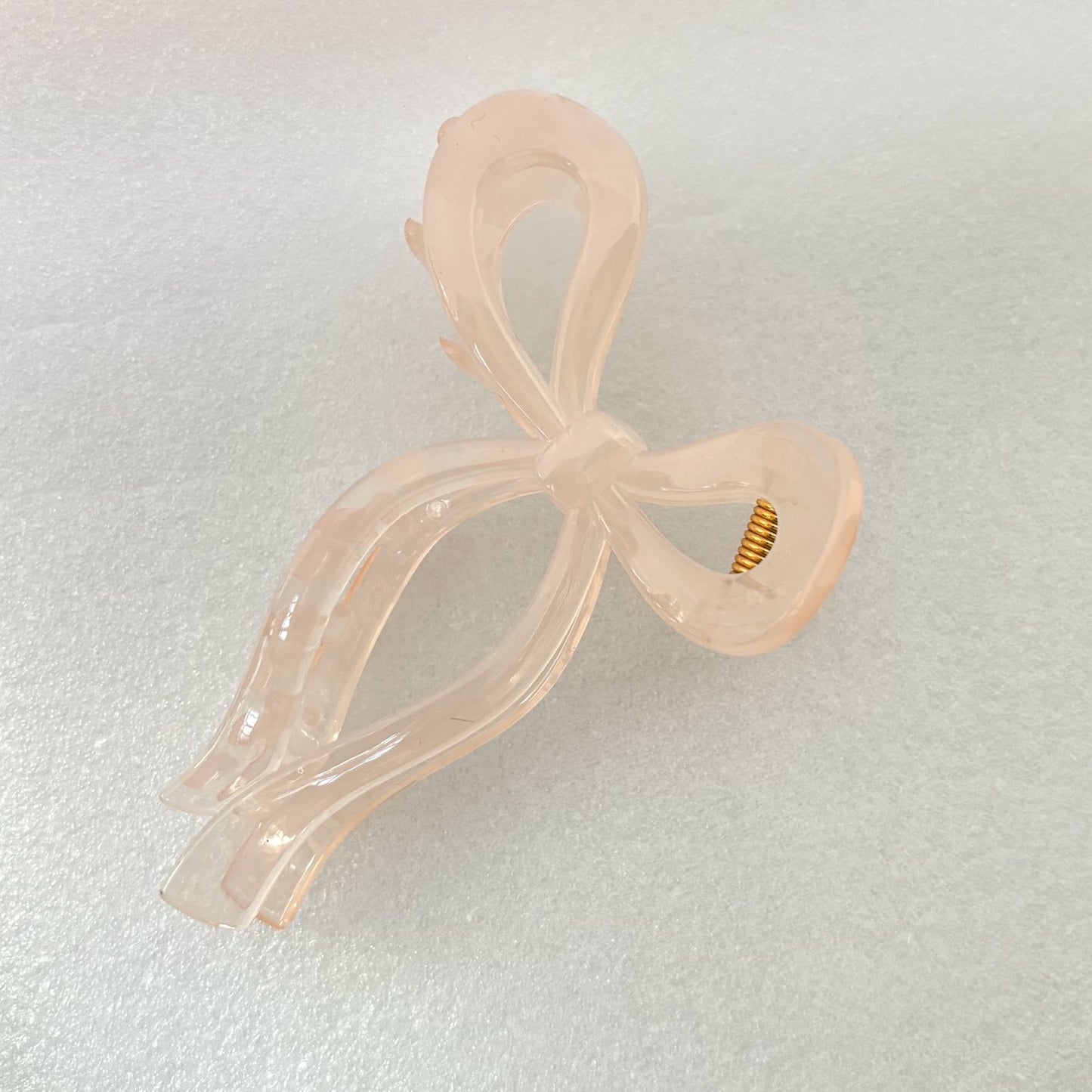 Marble Pastel Bow Claw Clip -Peachy Keen