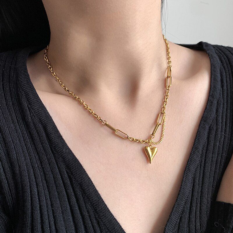 Juliette Heart Charm Necklace