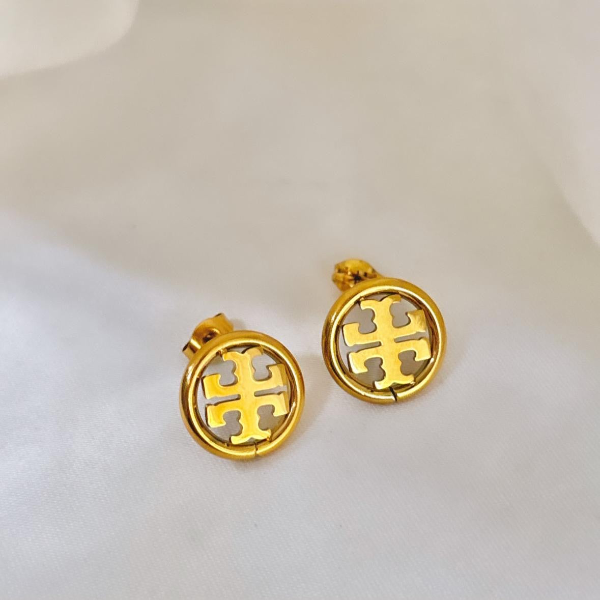 Tory Burch Miller Studs -18K
