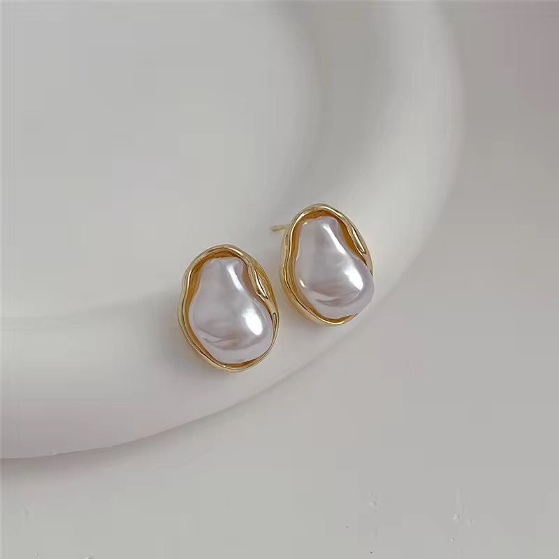 Baroque Pearl Studs