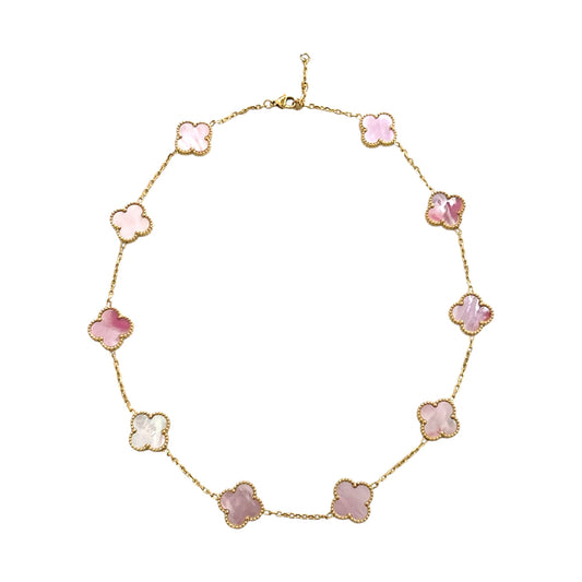 Luxurious Lilac 10 Motifs Necklace -22K
