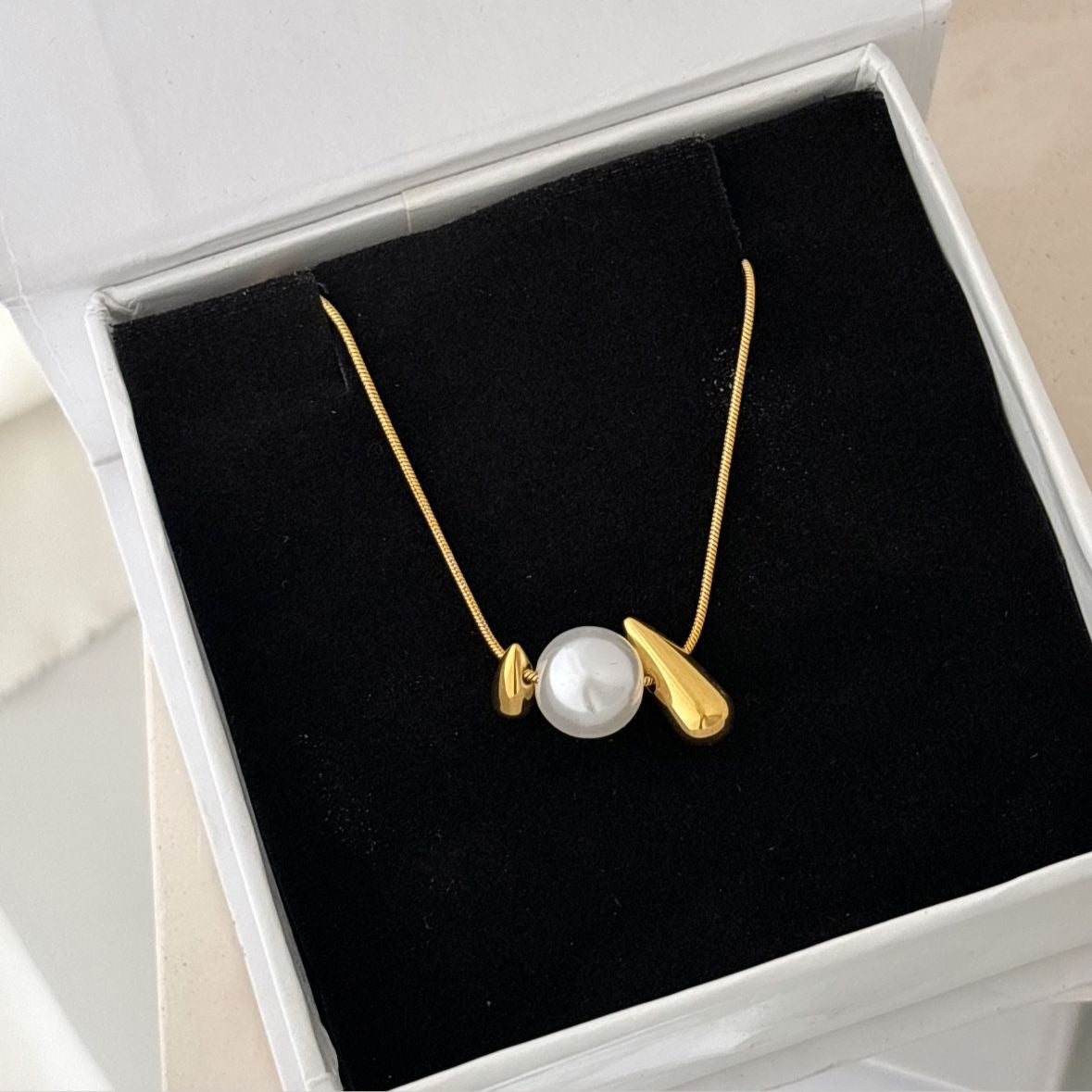 Luxe Pearle Necklace -18K