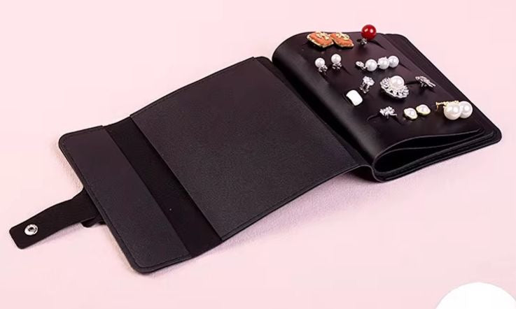 Foldable Jewelry Organizer -Travel Friendly | Black