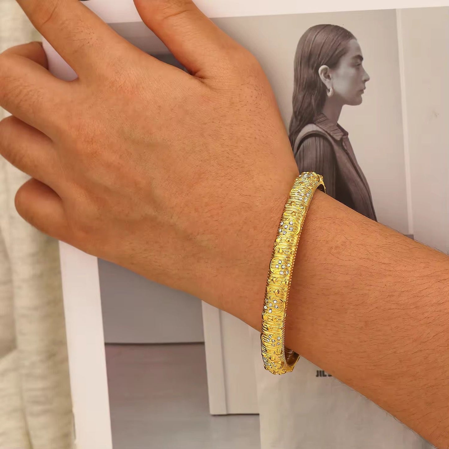 Divine LUX Engraved Cuff