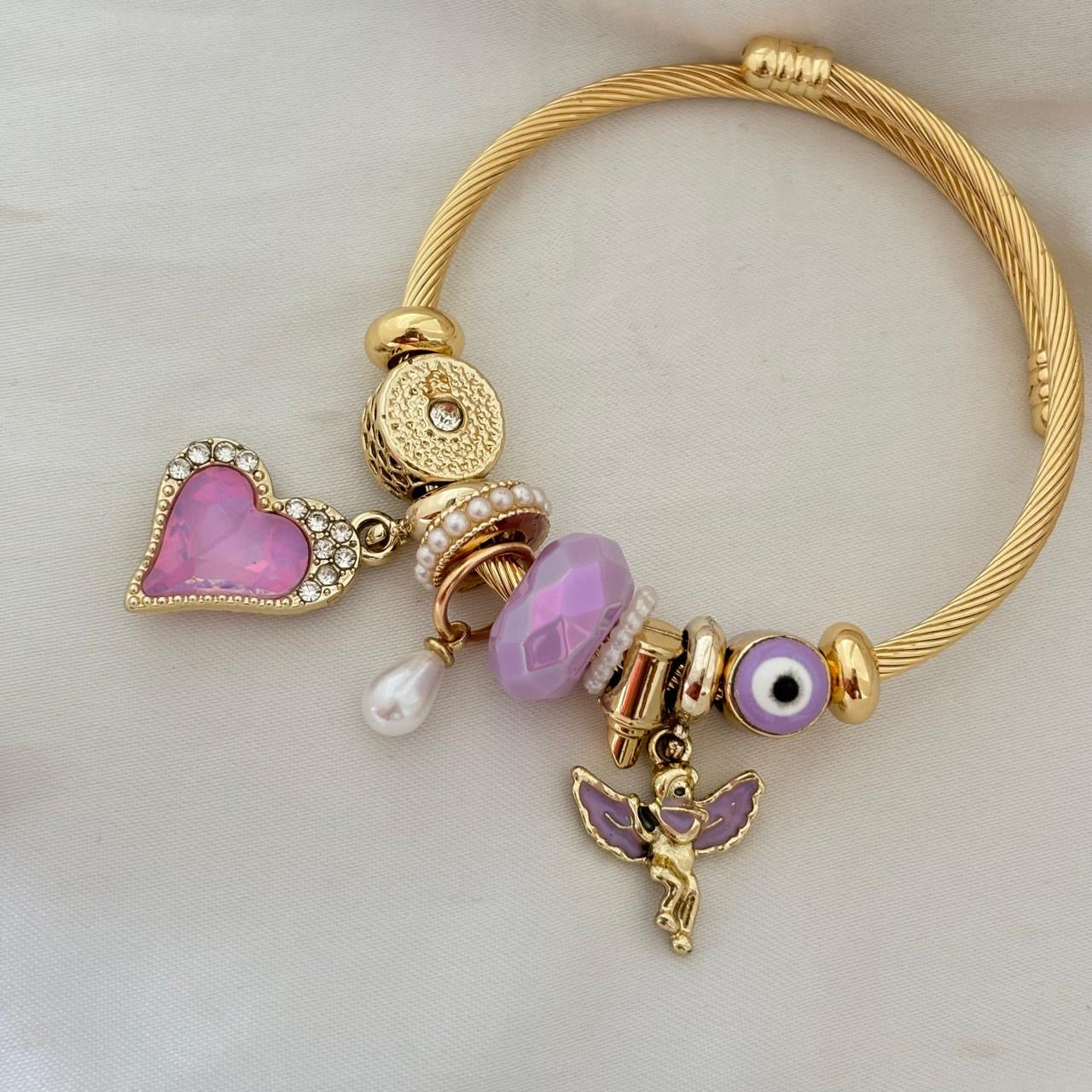 Lilac Dreams Charms Bracelet