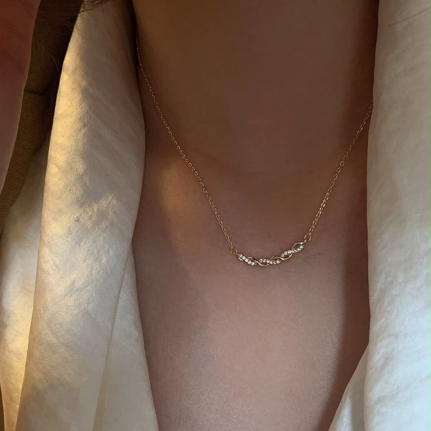 Sparkling Infinity Necklace