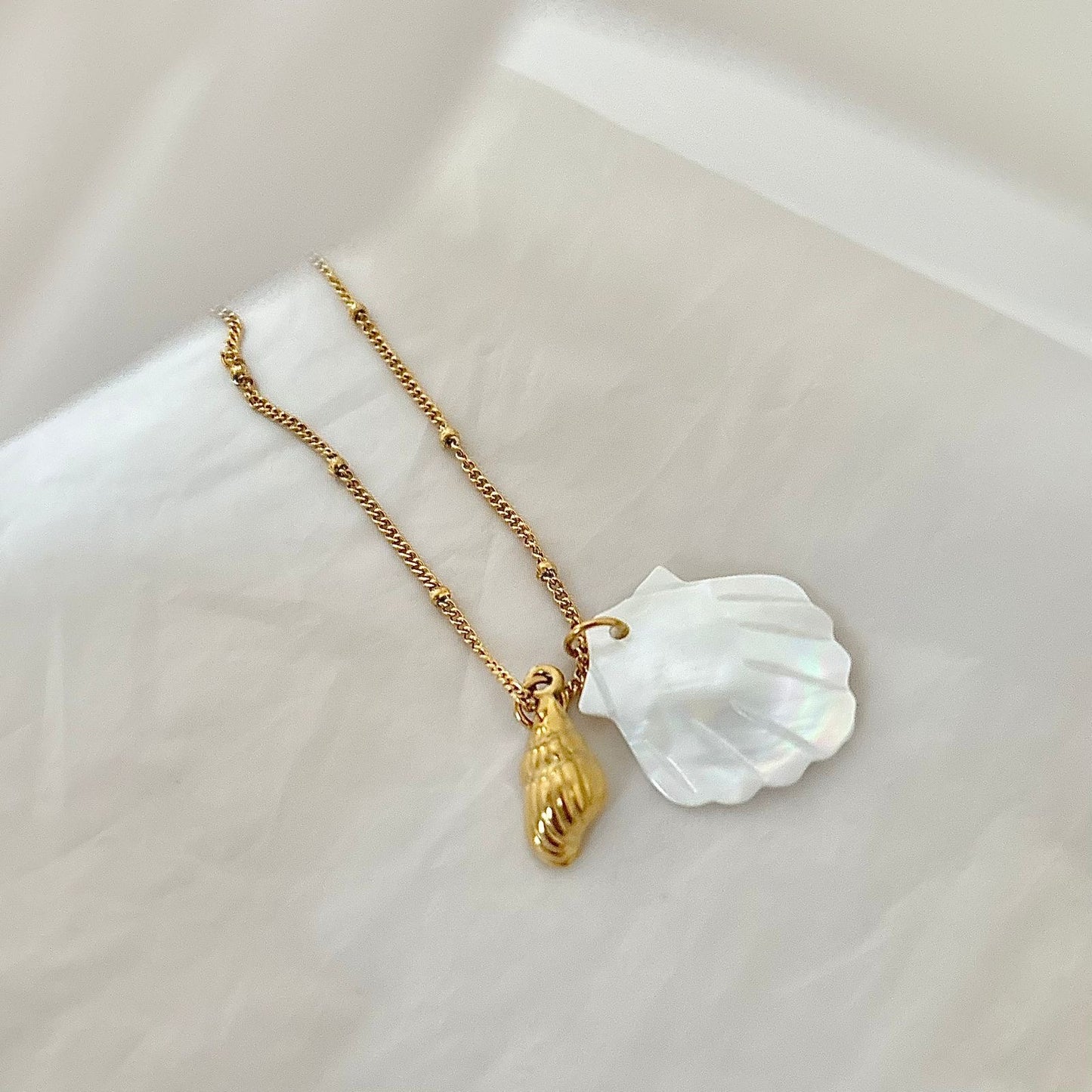 Ocean Whisper Charm Necklace