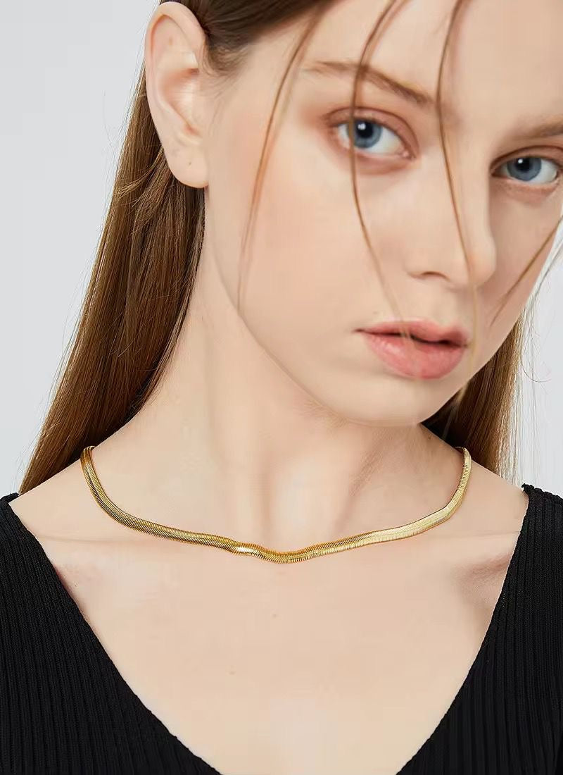 Sleek Serpent Necklace