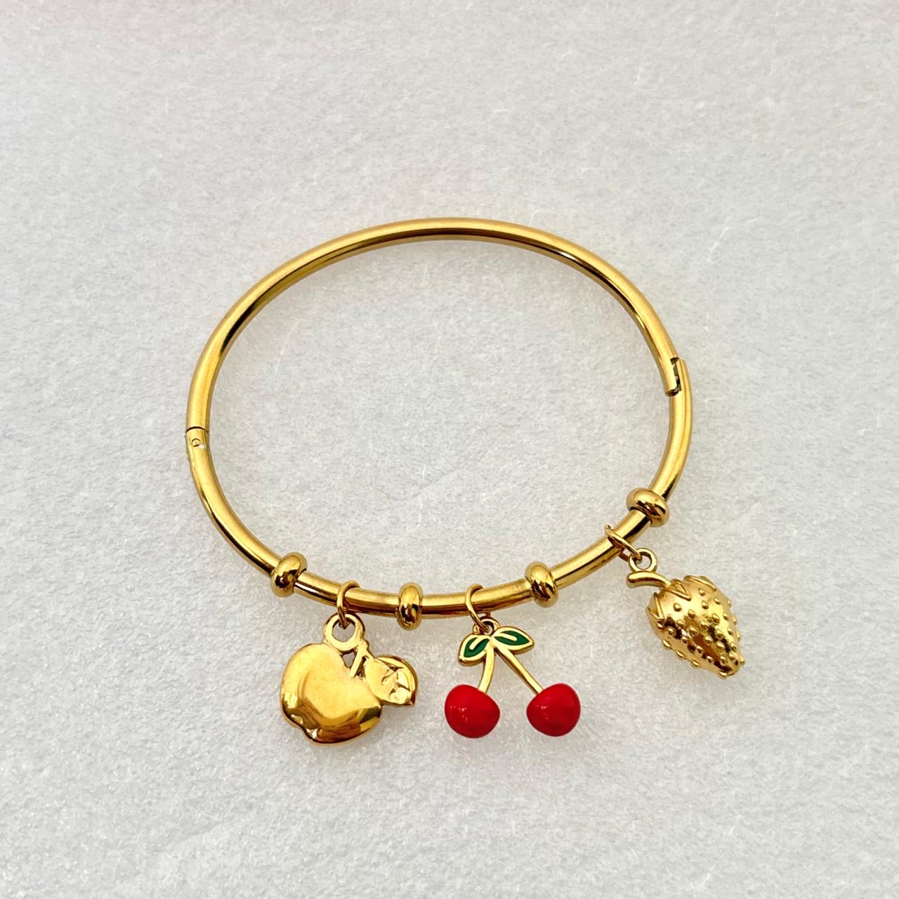 Tropical Fruity Charm Bracelet