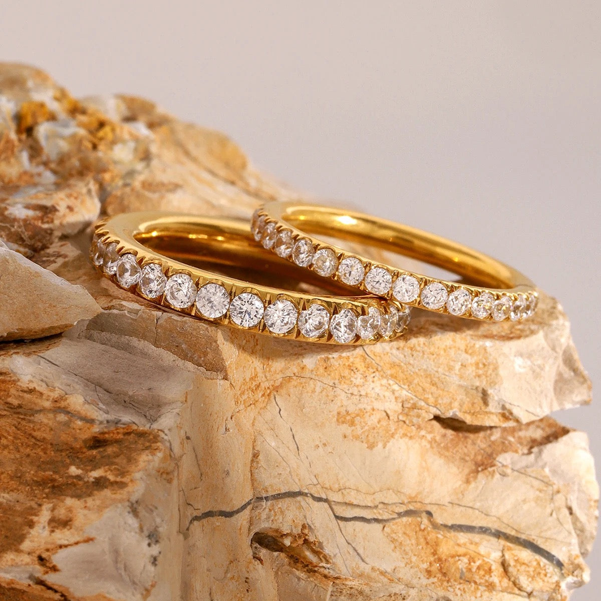 Luxurious Eternity Band Ring -18K