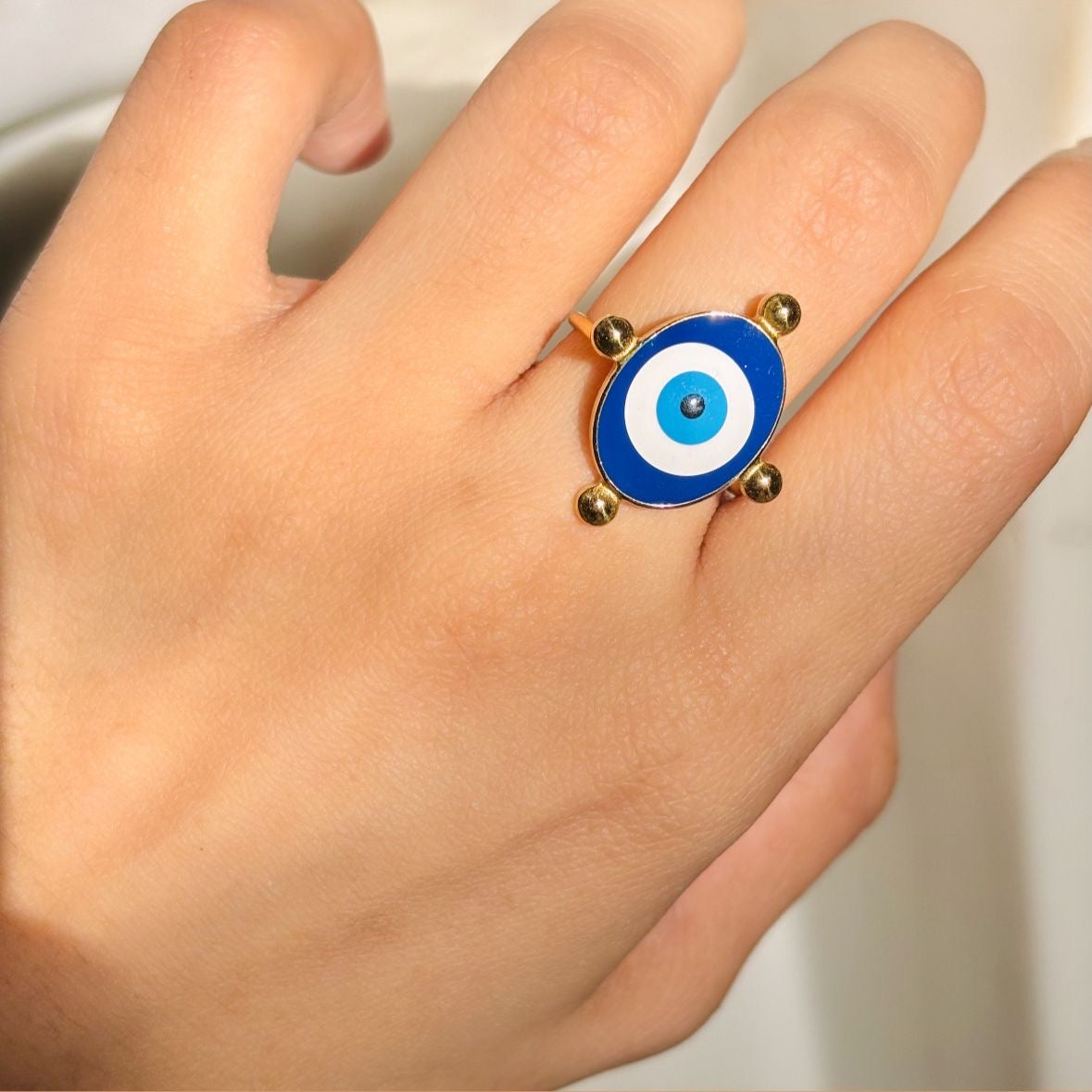 Evil Eye Signet Ring