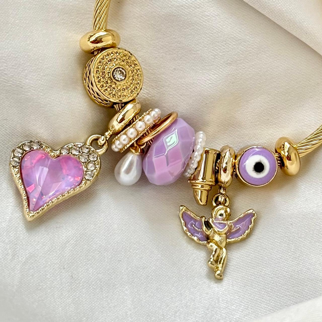 Lilac Dreams Charms Bracelet