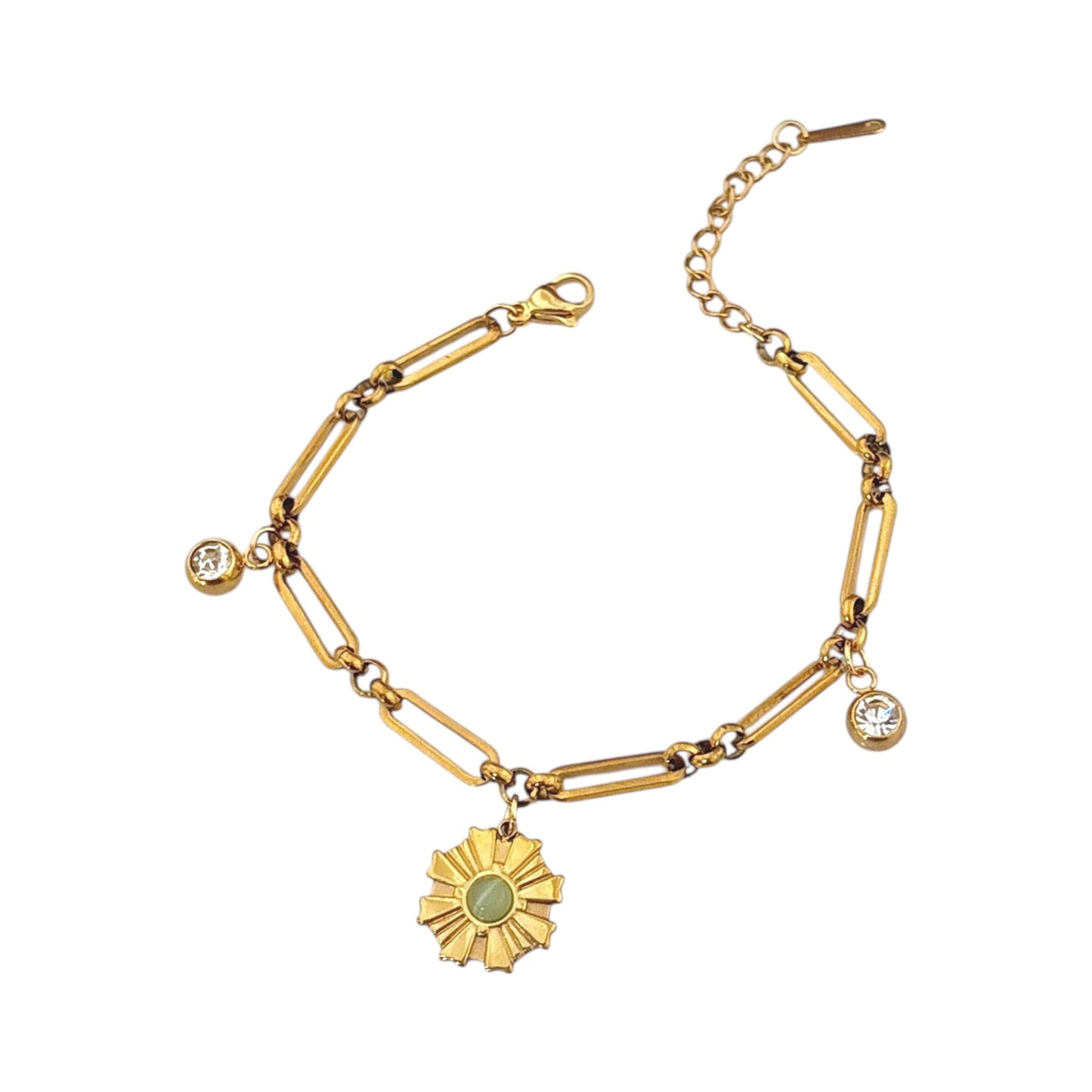 Flora CZ Charm Bracelet