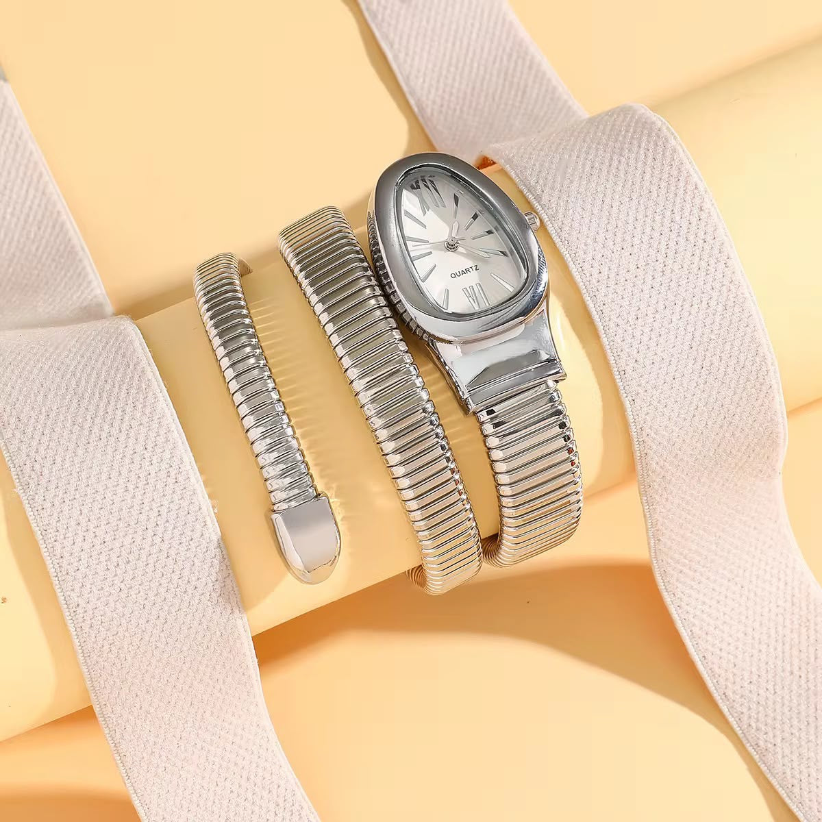 Silver Serpenti LUX Watch