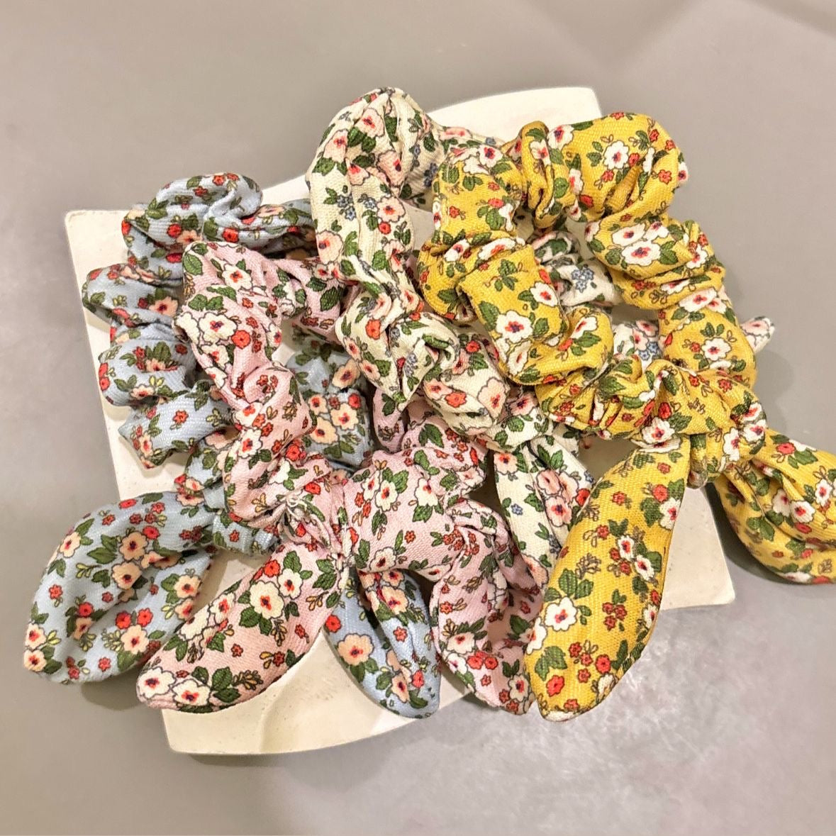 Cottage Core Scrunchie -Baby Blue