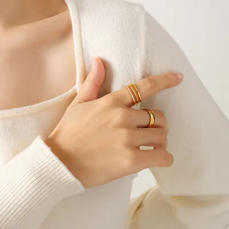 Layla LUX Pave Stacked Ring