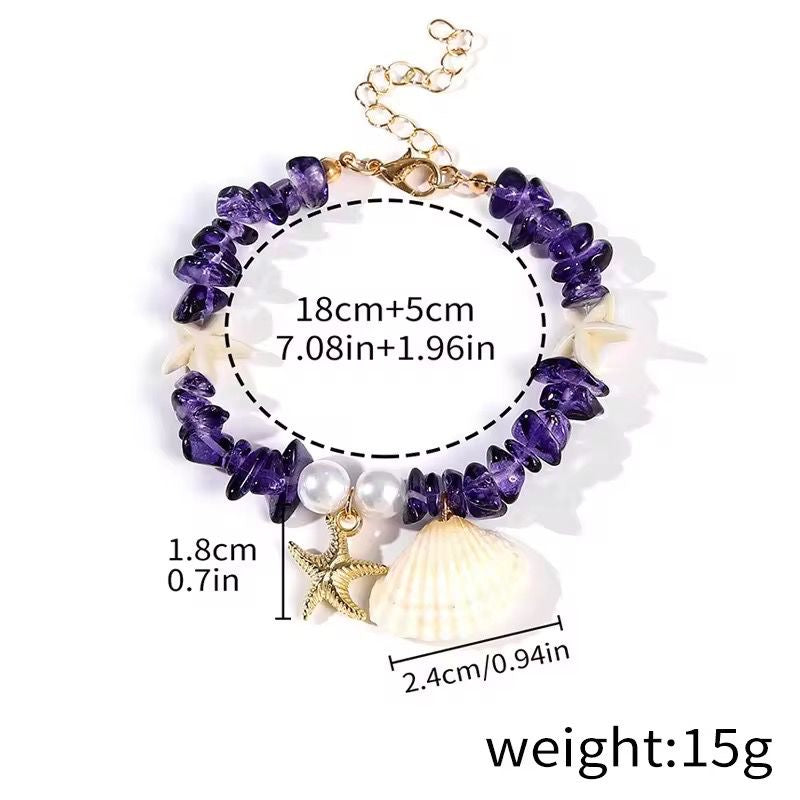 Starlight Coastal Bracelet -Purple