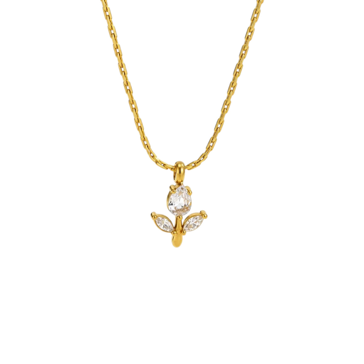 Crystal Rose Necklace
