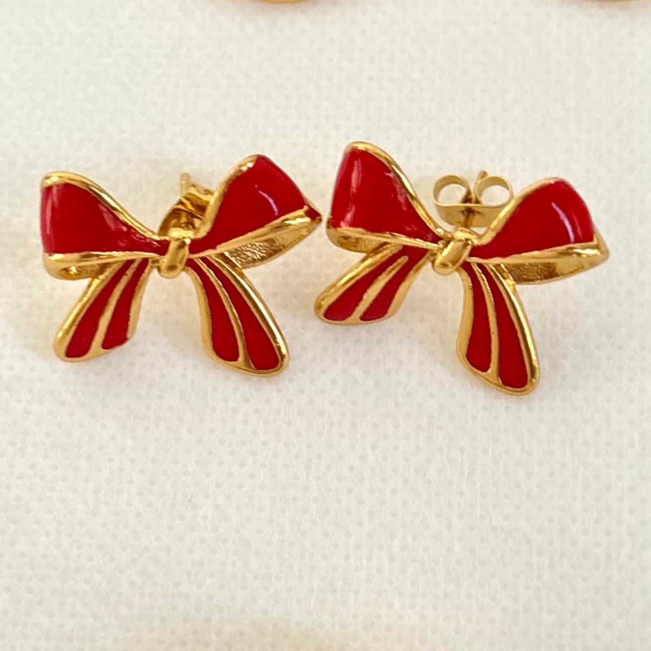 Baby Coquette Bow Studs
