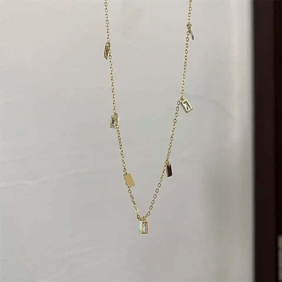 Clara Baguette Gem Necklace