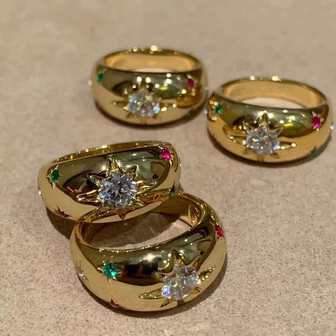 Aurora Muliti Gem Ring