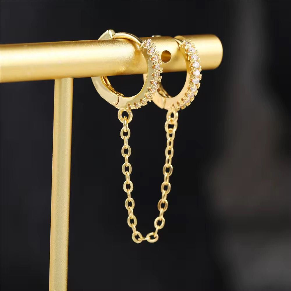 Bling Cz Stack Hoops