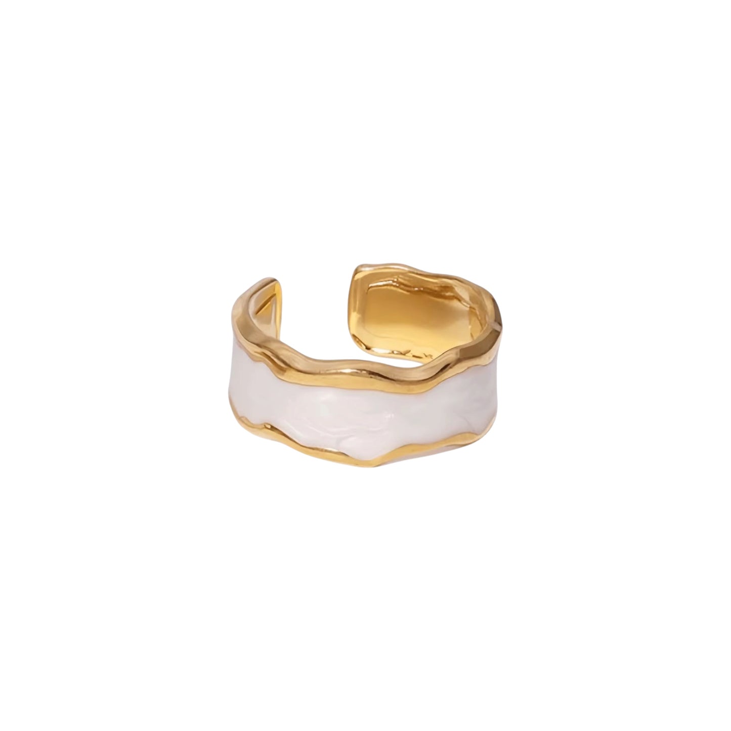 Glittery Cloud Band Ring