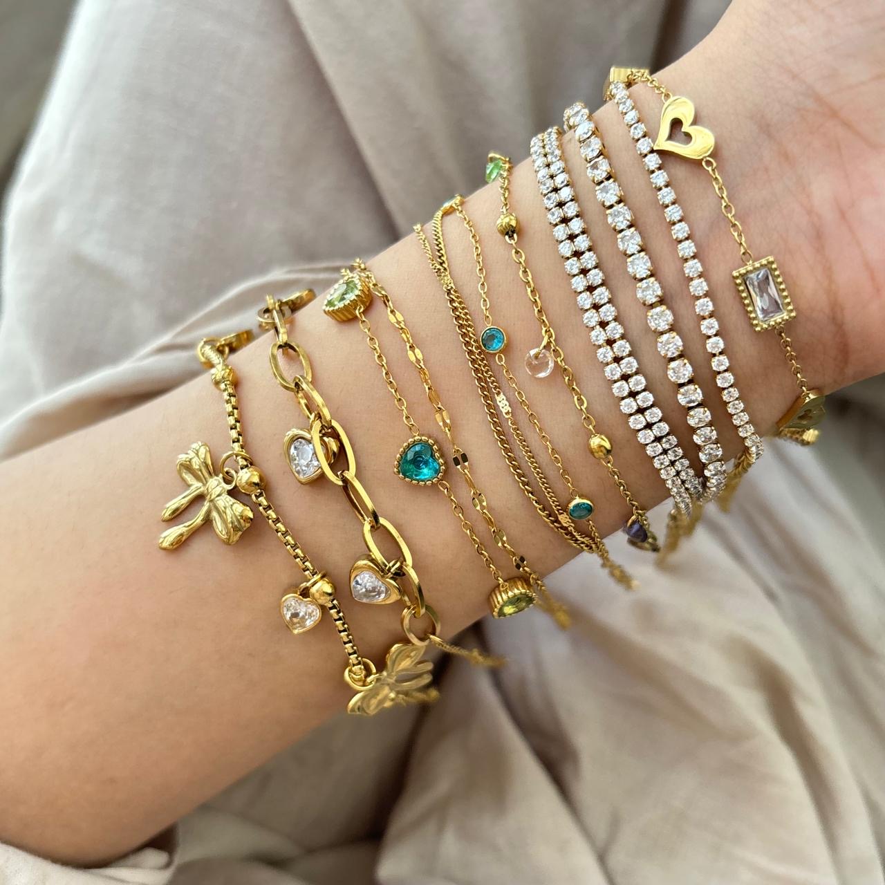 Ésme Heart Layered Bracelet