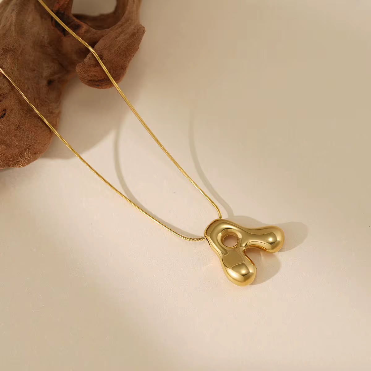 Bubble Initial Necklace