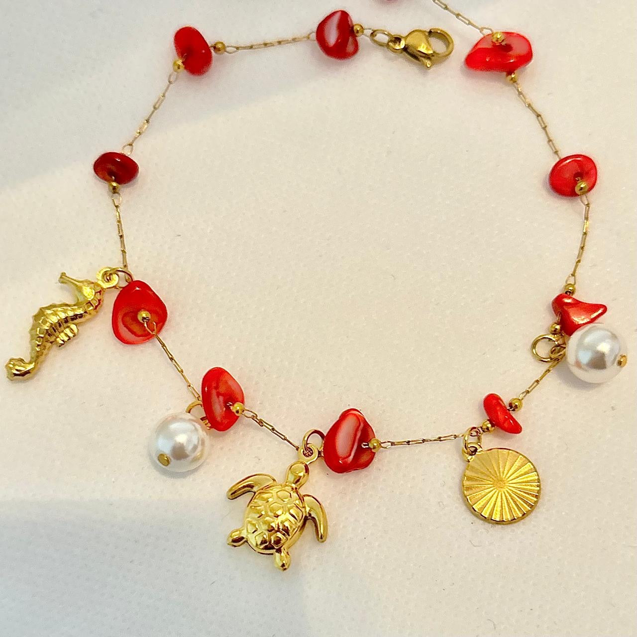 Reef Coral Island Anklet