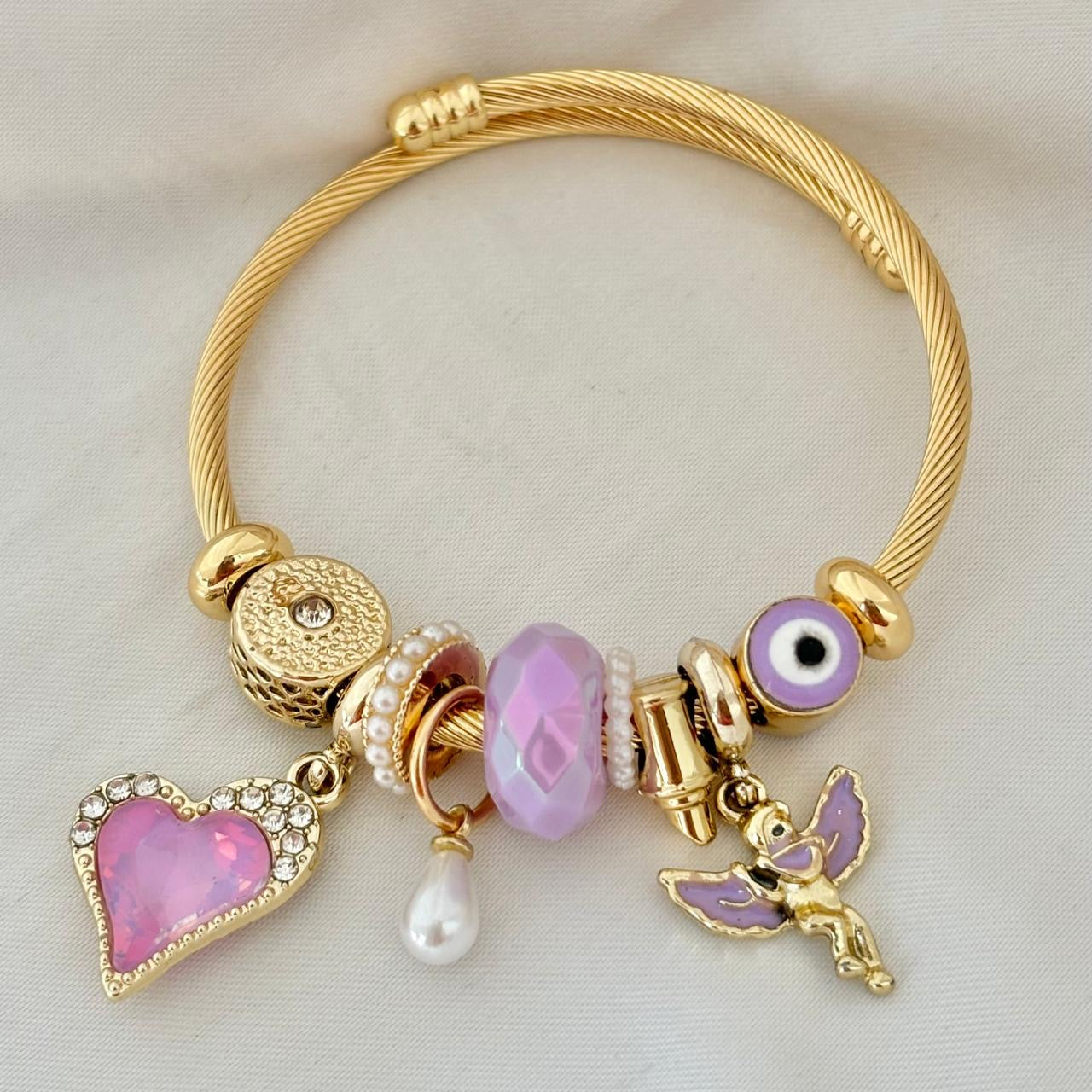Lilac Dreams Charms Bracelet