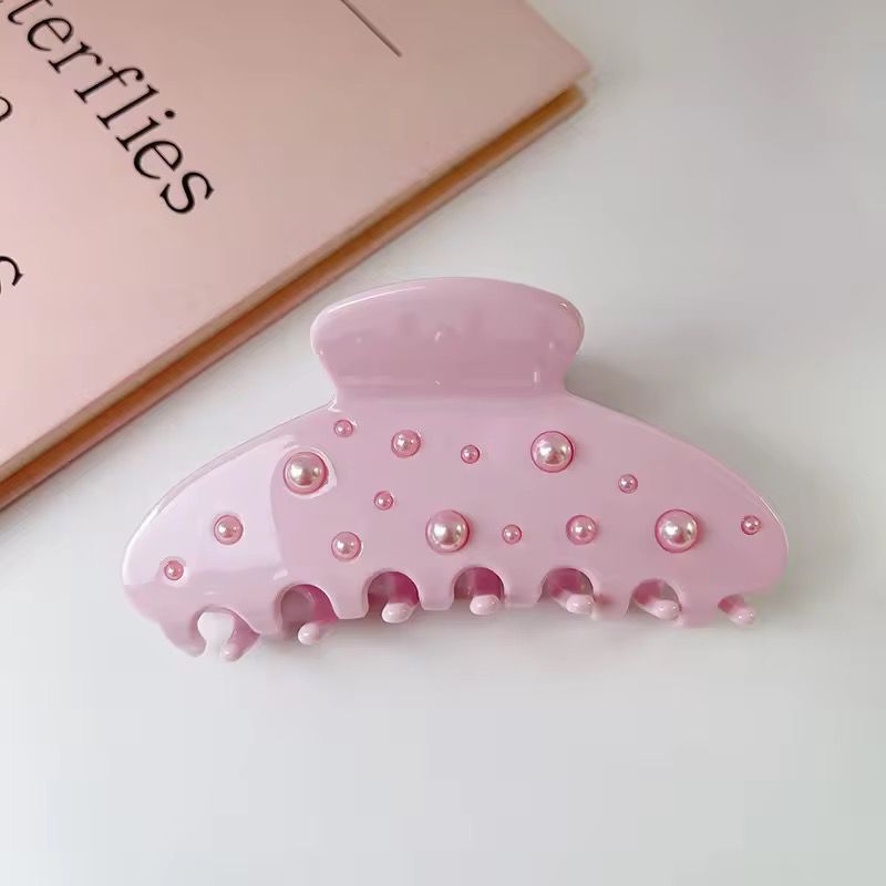Pearl In Pink Claw Clip