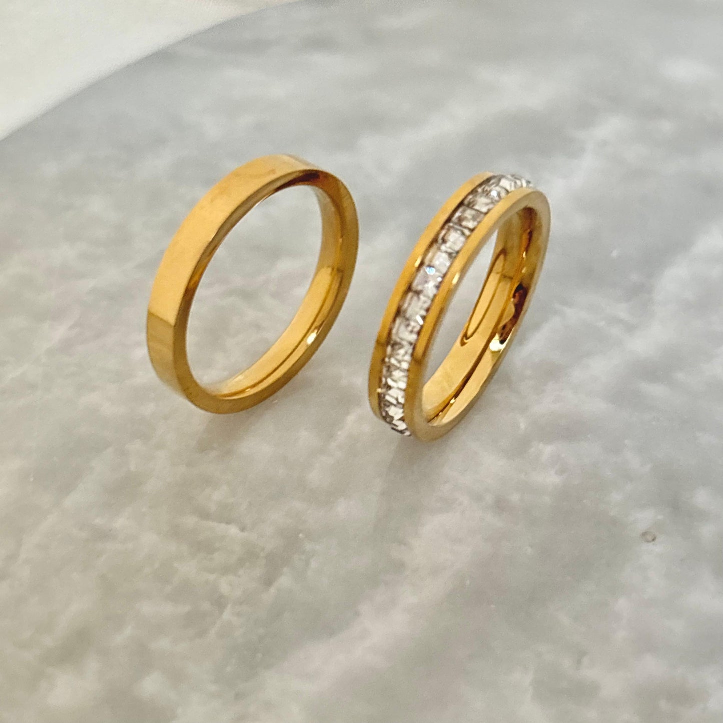 The Glitz Band Ring Set -Set Of Two