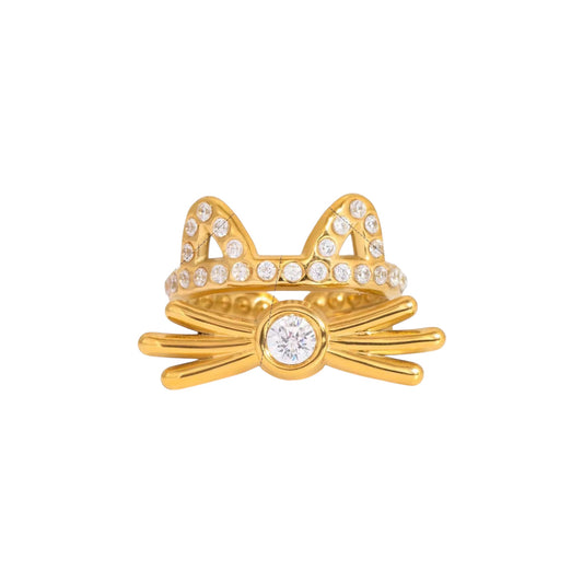 Neko Zircon Pave Ring