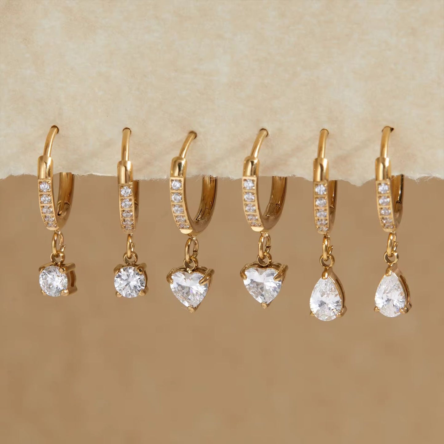 Pear Drop Hoops