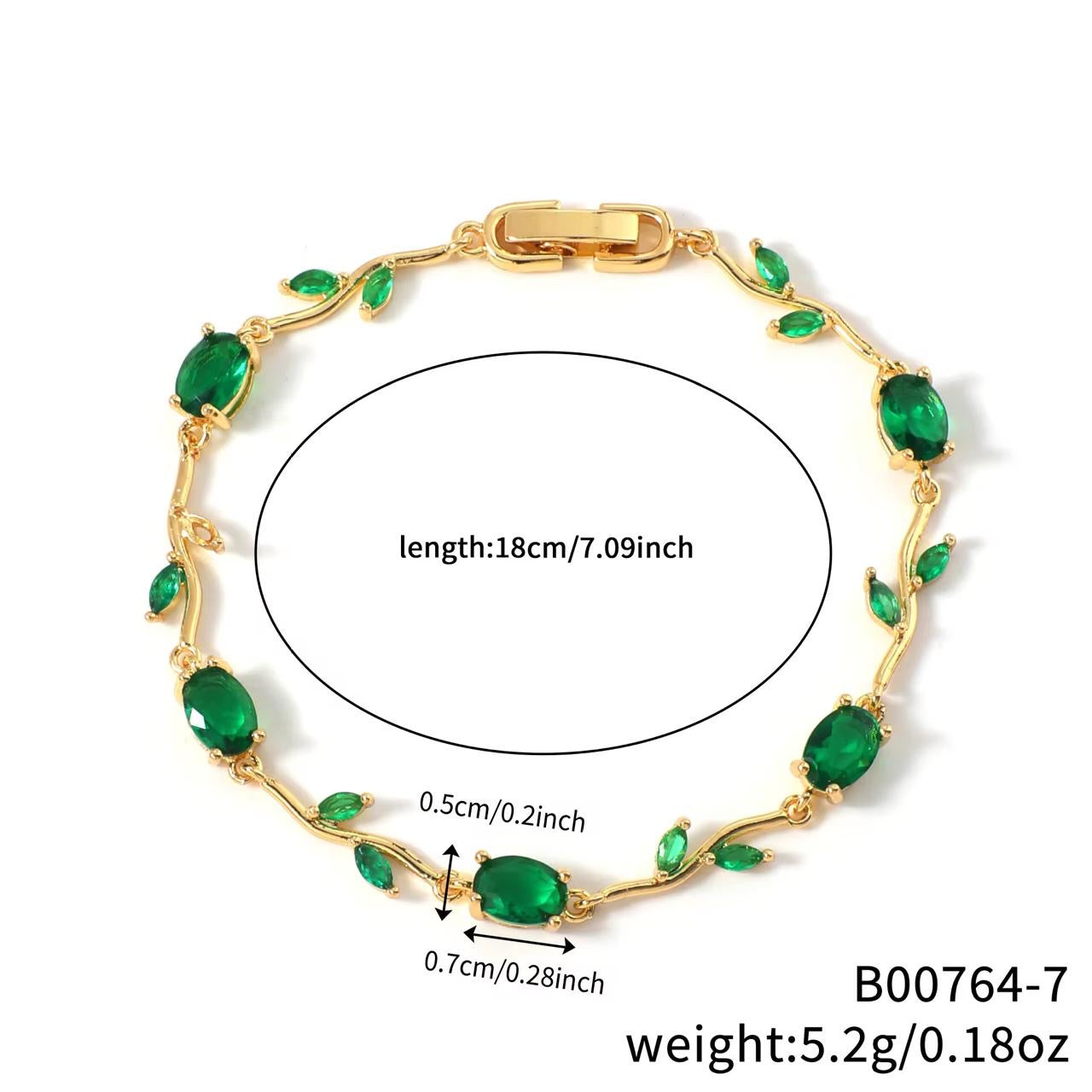 Élan Signature Bracelet -Emerald